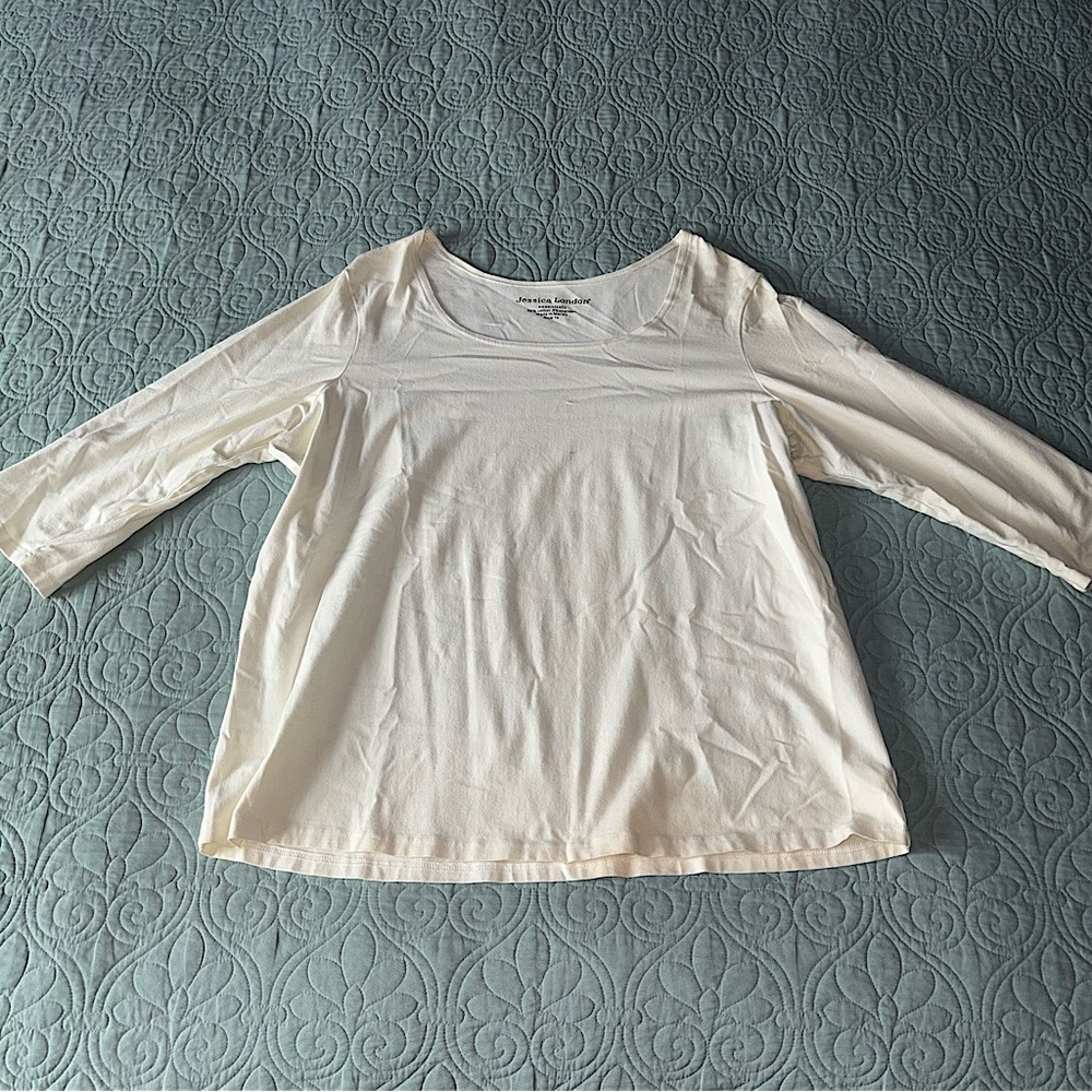 Jessica London White Long Sleeve